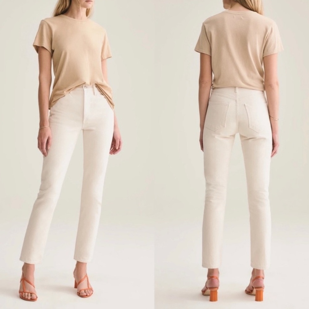 AGOLDE Remy High Rise Straight Leg in Paper